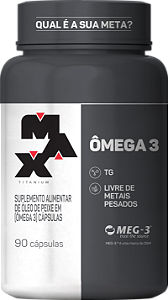 OMEGA 3 POTE COM 90 CAPSULAS MAX TITANIUM