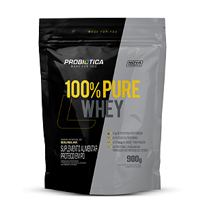 100% PURE WHEY REFIL 900G BAUNILHA