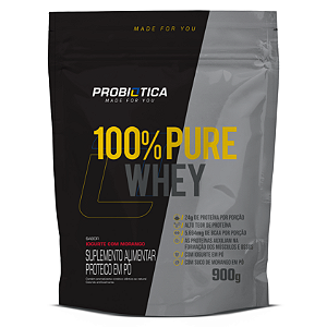 100% PURE WHEY REFIL 900G IOGURTE COM MORANGO
