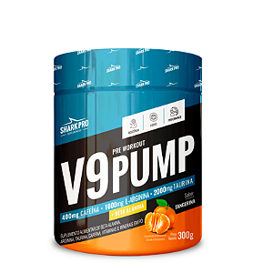 V9 PUMP PRÉ-TREINO 300G TANGERINA SHARK PRO