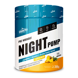 NIGHT PUMP PRÉ-TREINO 300G SHARK PRO ABACAXI