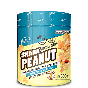 PASTA DE AMENDOIM 600G SHARK PRO CHOCOLATE BRANCO
