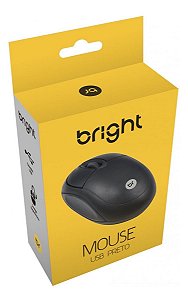 Mouse Bright Usb - Preto