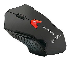 MOUSE GAMER USB PRETO 6 BOTÕES BRIGHT - 462