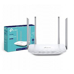 ROTEADOR TP-LINK WIRELESS DUAL BAND AC1200 COM 4 ANTENAS BRANCO