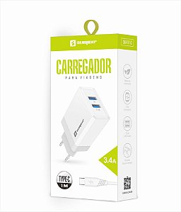 CARREGADOR SUMEXR TYPE-C 3.4MAH