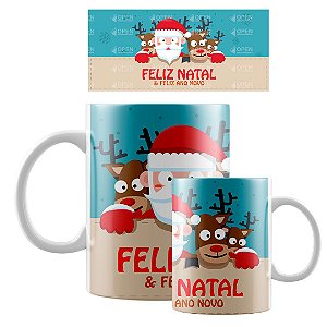 Caneca Noel e Rena - Canecas Personalizadas com Preço de Atacado Caneca Noel e Rena - Canecas Personalizadas com Preço de Atacado
