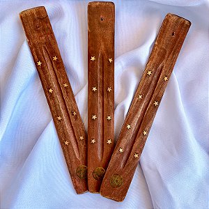 Incensário Madeira Régua - Pentagrama