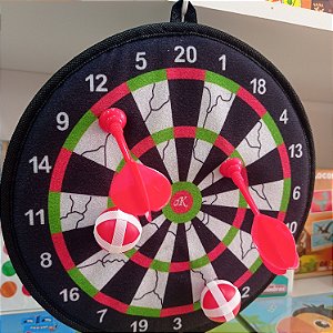 JOGO DE DARDOS C/2 DARDOS + 2 BOLAS DE VELCRO + ALVO