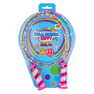 PULA CORDA  C/EMPUNHADURAS DE PLASTICO HAPPY BRILHO 2MTS