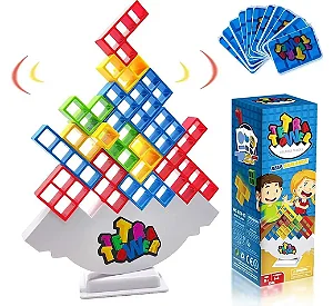TETRA TOWER - JOGO DE EQUILIBRIO DOS BLOCOS C/SUPORTE - ARK BRASIL