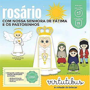 ROSARIO COM NOSSA SENHORA DE FÁTIMA E OS PASTORINHOS