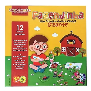 MEU PRIMEIRO QUEBRA CABEÇA GIGANTE - FAZENDINHA