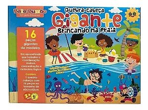 QUEBRA CABEÇA GIGANTE BRINCANDO NA PRAIA