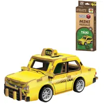 QUEBRA CABEÇA DE MADEIRA MDF 3D VEICULO TÁXI - 22 PÇS