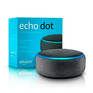 Smart Speaker Echo Dot 3ª Geração Assistente Voz Preto Alexa Amazon