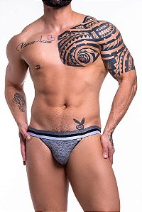 JOCK COM ELÁSTICO TRICOLOR GRAFITE