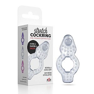 STRETCHY COCKRING - ANEL  PENIANO COM MINI PLUG