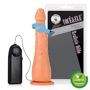 PRÓTESE EXPLORER COM VIBRADOR ROTATIVO 20 X 4 CM