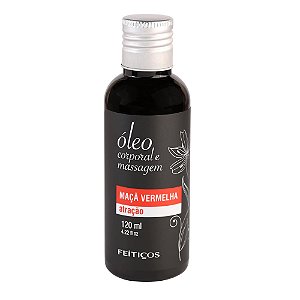 ÓLEO MASSAGEM MAÇA VERMELHA 120 ML