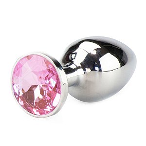 PLUG ANAL TAMANHO P - PEDRA ROSA