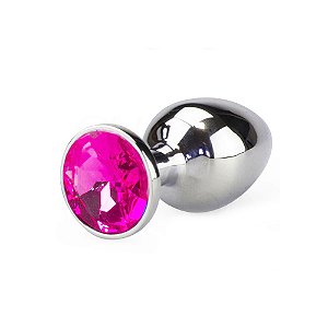 PLUG ANAL TAMANHO M - PEDRA MAGENTA