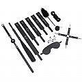 KIT COM 7 SADO ERÓTICO - BANDAGE - COR PRETO