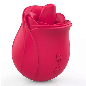 ESTIMULADOR CLITORIANO DUPLO C/ LÍNGUA VIBRATÓRIA
