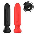 BULLET EM SILICONE COM VIBRO - COR VERMELHA