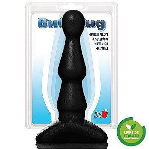 PLUG ANAL BI-FASE 13 X 2,5 CM COR PRETO