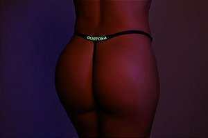 CALCINHA COM A FRASE "GOSTOSA" EM NEON (BRILHA NO ESCURO) - COR VERMELHA