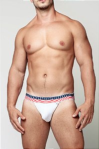JOCK SURPLEX BRANCA ELÁSTICO AMÉRICA
