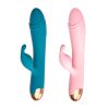 VIBRADOR COM ESTIMULADOR DE CLITÓRIS COM 2 MOTORES - COR VERDE - 10 MODOS DE VIBRAÇÃO - RECARREGÁVEL