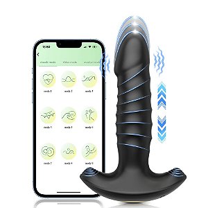 PLUG ANAL COM VIBRO - SOBE E DESCE - CONTROLE VIA APP