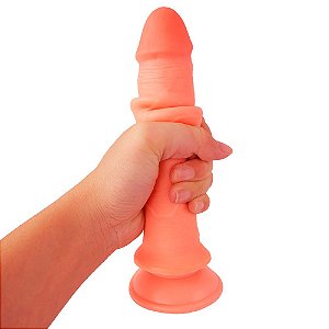 PRÓTESE DUPLA CAMADA COM VENTOSA REMOVÍVEL - SEM VIBRO - 19 CM