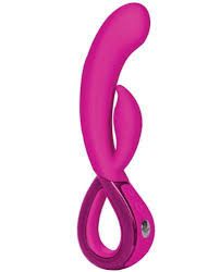 VIBRADOR KEY EM SILICONE COM DUPLA ESTIMULAÇÃO E 7 FUNÇOES - USB