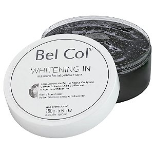 Máscara Pérola Negra Whitening In Iluminadora Bel Col PRO 180g