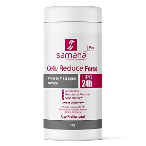 Creme de Massagem Lipo 24h Cellu Reduce Force Samana 1Kg