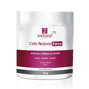 Máscara Corporal de Carvão Ativado Cellu Reduce Force Samana 500g