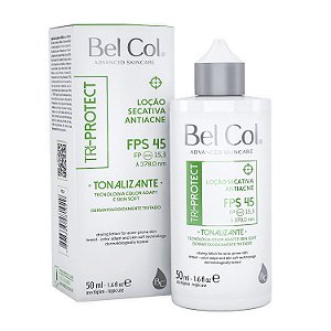 Protetor Solar FPS45 Loção Secativa Antiacne Tri Protect Bel Col 50ml