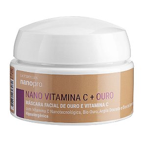 Máscara Facial de Ouro e Vitamina C La Vertuan 130g