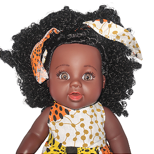 Boneca Negra Baby Aneesa  Africana