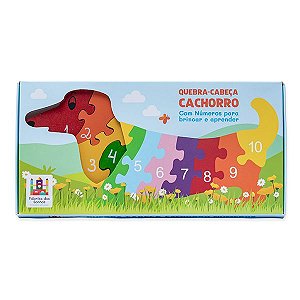 Quebra Cabeça Números Cachorro