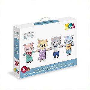 Brinquedo Educativo Família Gatinhos Expressões