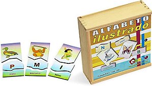 Jogo Educativo Alfabeto Ilustrado Escreva e Apague - Babebi Comercial  Papelaria e Livraria