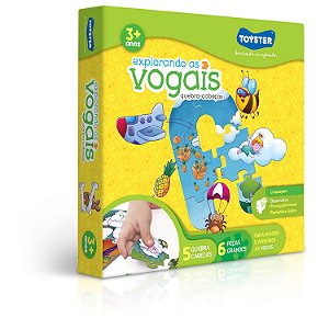 Quebra Cabeça Cachorro com Vogais e Números - 1 a 5 - ENGENHA KIDS -  Produtos e acessórios para bebê