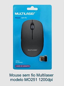 Mouse sem fio Multilaser MO251
