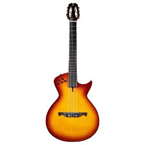 Violão Elétrico Nylon Tagima Modena Cherryburst Sólido - 22 Trastes