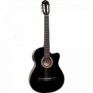 Violão Giannini Elétrico Flat Cutaway Nylon NF-14 Preto