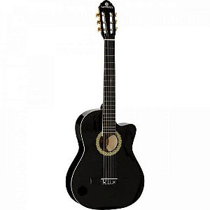 Violão Eletrico Nylon GE-20 Preto Harmonics